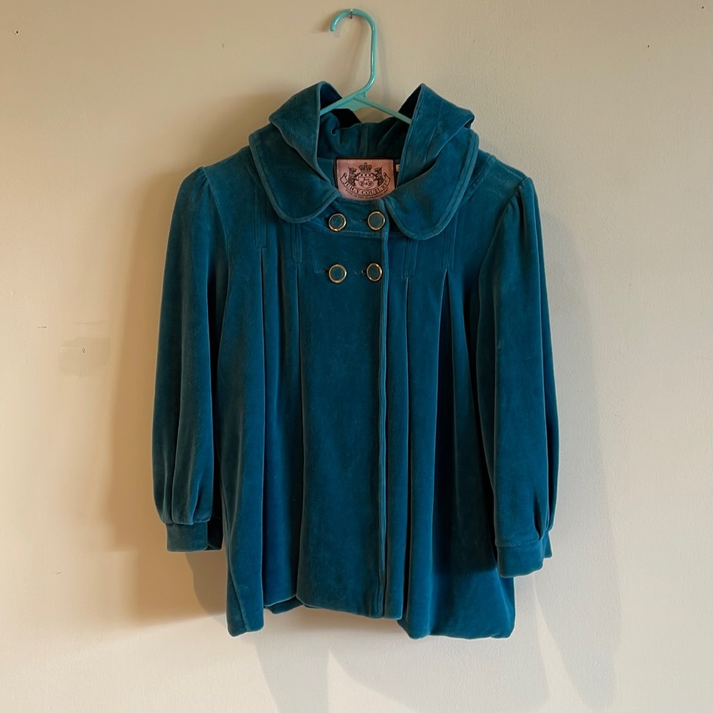Vintage ‘00s velour Juicy Couture cape jacket